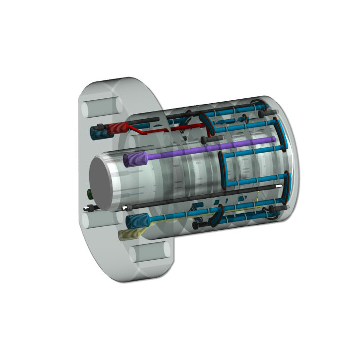 SCC Packing model SCC packing representation of the cooling channels