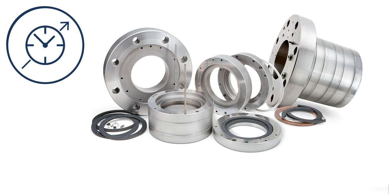 Ringe und Packungen - Verlängerung der Lebensdauer Ringe und Packungen und Icon für Verlängerung der Lebensdauer