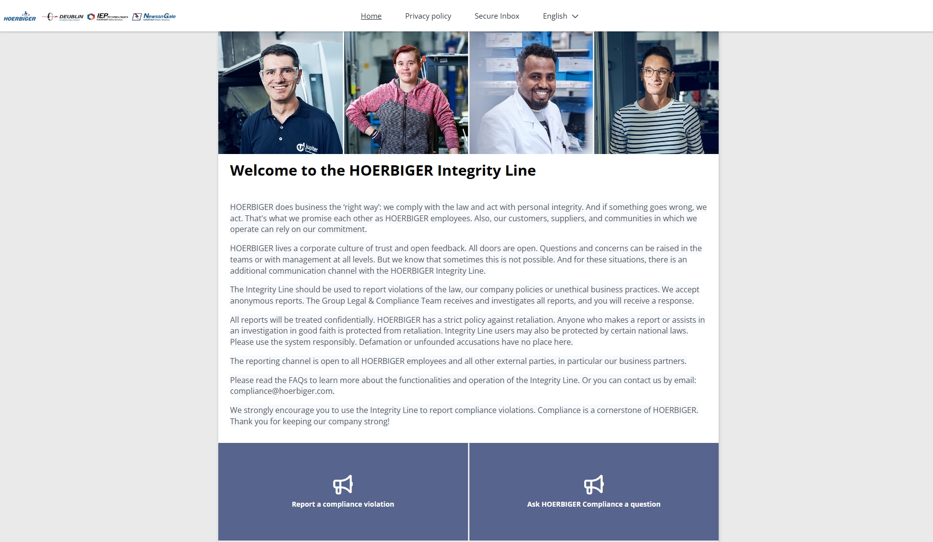 HOERBIGER Integrity Line